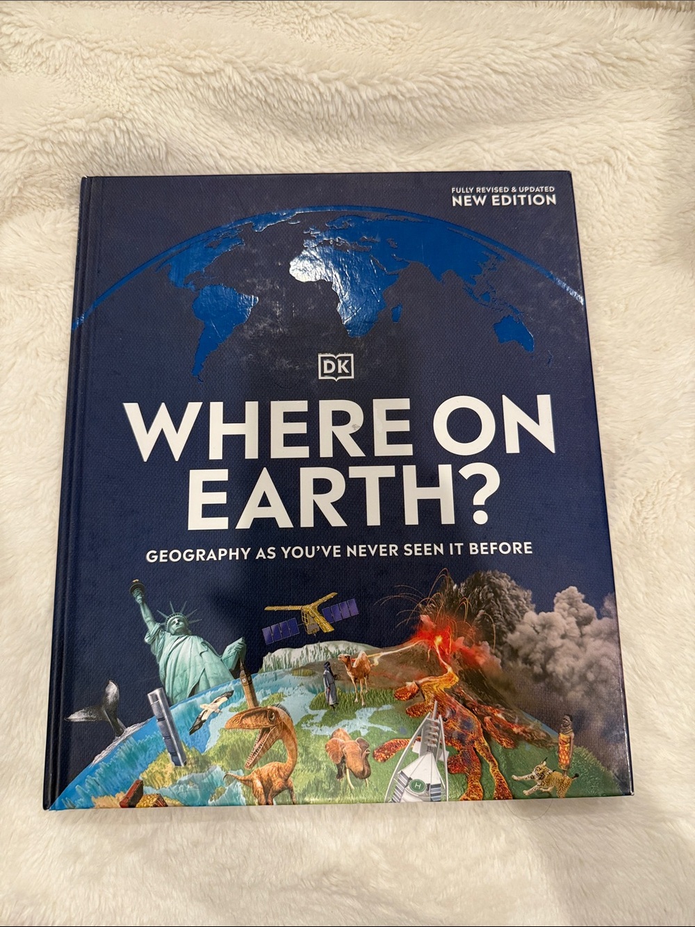DK "Where on Earth?" Geography Book - Dark Blue Cover